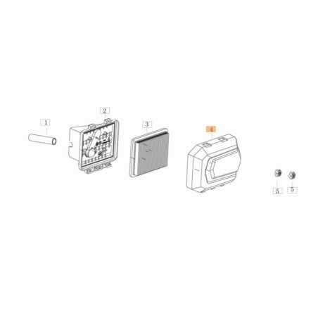 Coperchio filtro tagliaerba modelli G44PK ORIGINALE OLEOMAC L66151557 | NewgardenParts.com