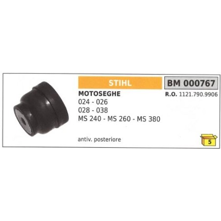 Antivibrante posteriore STIHL motosega 024 026 028 038 MS 240 260 380 000767 | NewgardenParts.com