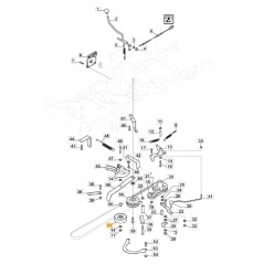 PARK320 ORIGINAL STIGA Rasentraktor Spannrolle 387605007/0