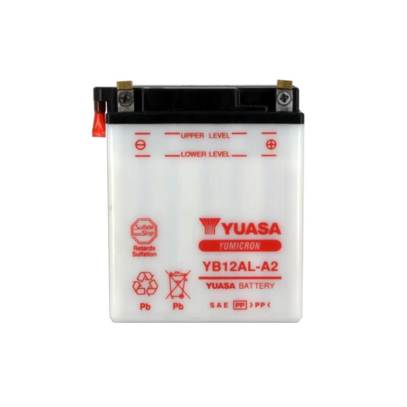 YUASA YB12AL-A2 12V 12.6AH 150A MOTORBIKE BATTERY