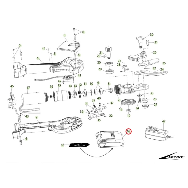 ORIGINAL ACTIVE batterie ciseaux modèle tigercut 35 026267