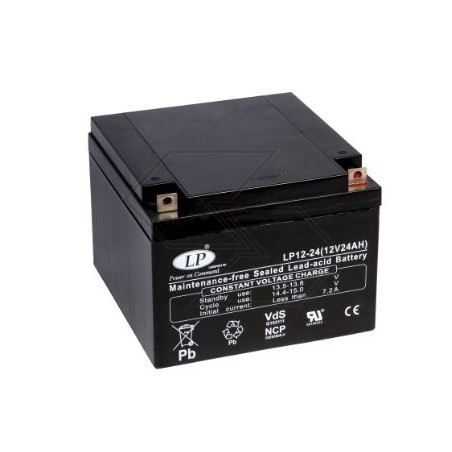 Batteria per vari modelli AGM CB24-12 24 Ah 12 V polo + DESTRA | NewgardenParts.com