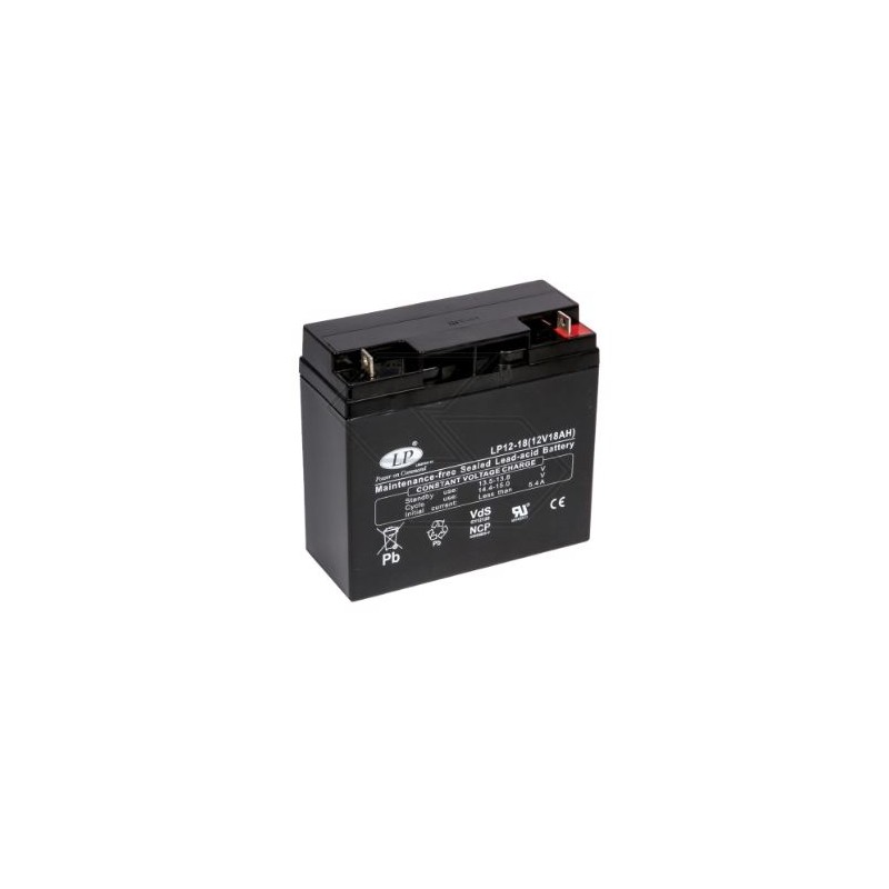 Batterie pour divers modèles AGM LP12-18 18 Ah 12 V pôle + DROITE