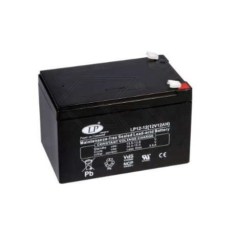 Batteria per vari modelli AGM NP12-12 12 Ah 12 V polo + SINISTRA | NewgardenParts.com