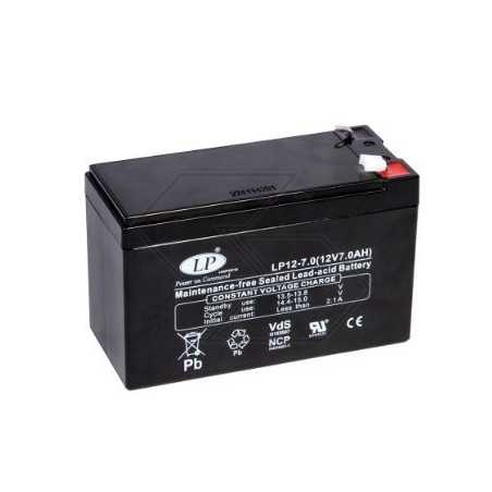 Batterie für verschiedene AGM-Modelle WP7-12 7 Ah 12 V polig + LINKS | NewgardenParts.com