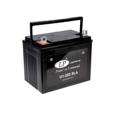 Batterie pour divers modèles SLA U1-280 24 Ah 12 V pôle + GAUCHE | NewgardenParts.com