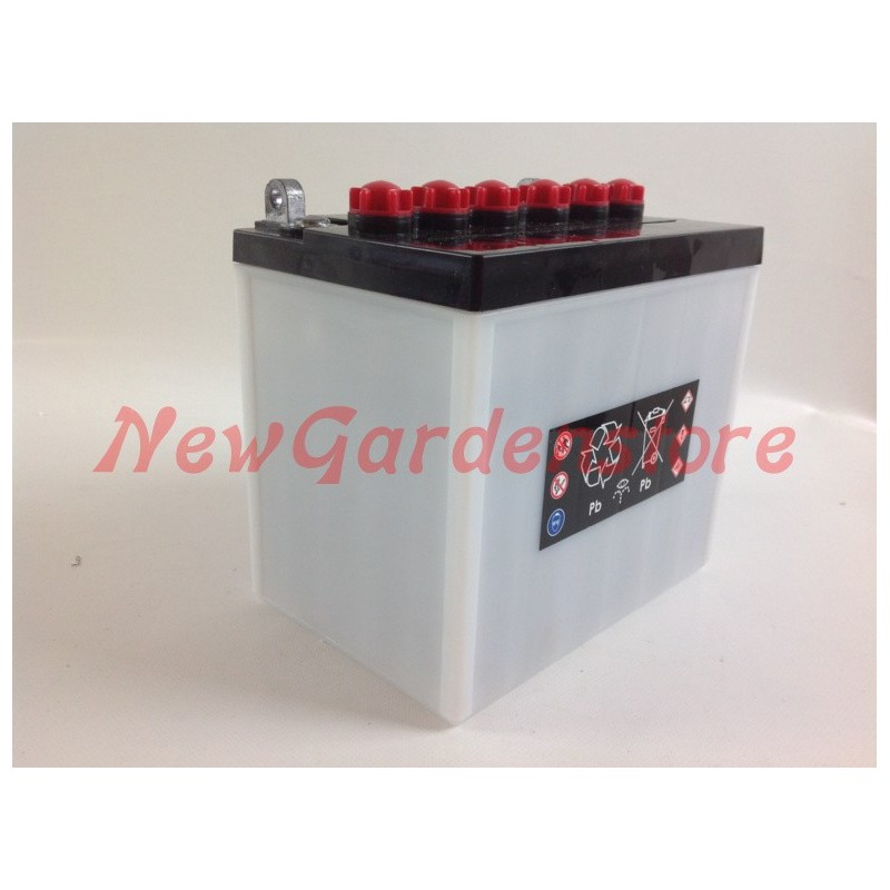 Battery without acid lawnmower tractor 12V 24Ah left positive pole 310503