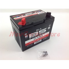 Batterie pour tracteur de pelouse 12V 28Ah pôle positif gauche 310501 | NewgardenParts.com