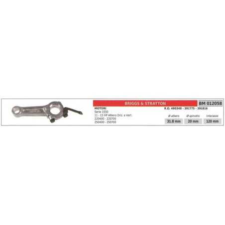 Pleuelstange B&S Rasenmähermotor Rasenmäher Serie 1550 11 15 PS 012058 | NewgardenParts.com