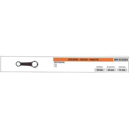 Piston rod DOLMAR chainsaw 123 133 015434 | NewgardenParts.com