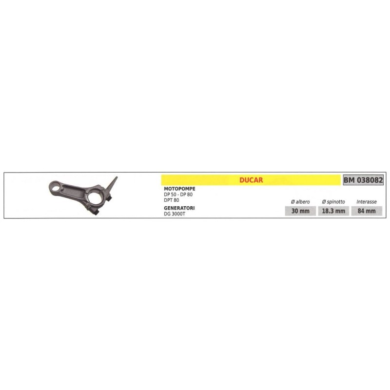 Biella DUCAR motopompa DP 50 80 generatore DG 3000T 038082