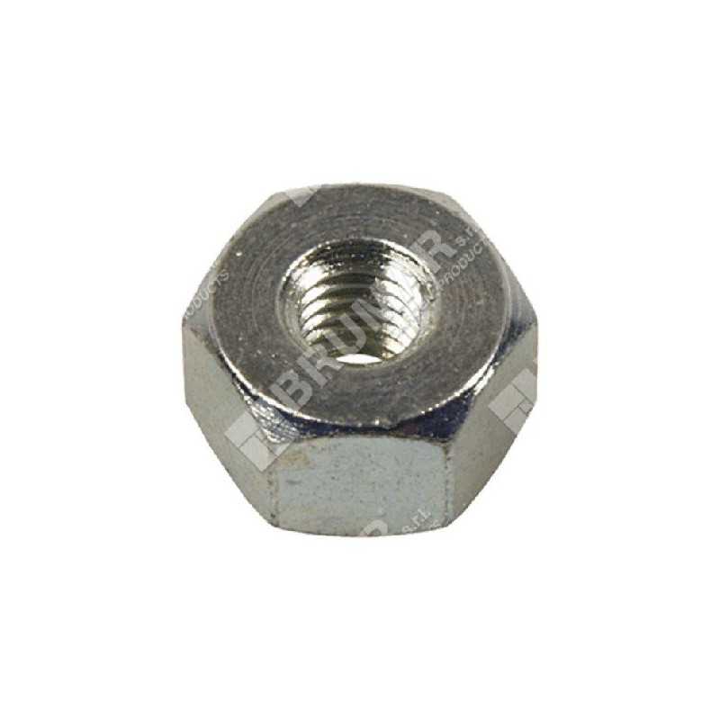 Ecrou de barre M6 x 1,00 hexagone 13 pour tronçonneuses ALPINA - CASTOR - CASTELGARDEN - COMPATIBLE GGP - 005860