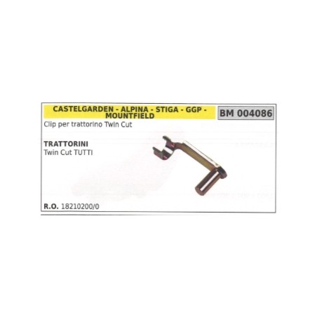 Clip CASTELGARDEN per trattorino twin cut tutti 18210200/0 | NewgardenParts.com