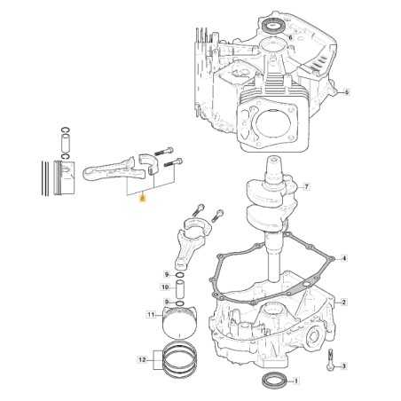 Biella motore ORIGINALE STIGA motore TRE 635V trattorino tagliaerba 118551554/0 | NewgardenParts.com