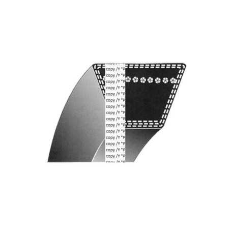 Courroie trapézoïdale section 4L - Type A 101 11/16 pouces pour tracteurs de pelouse COMPATIBLES MURRAY - YARD KING - 011279 ...