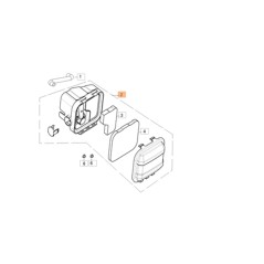 ORIGINAL OLEOMAC Motor K450 Rasenmäher G 44 PK COMFORT Luftfiltersatz