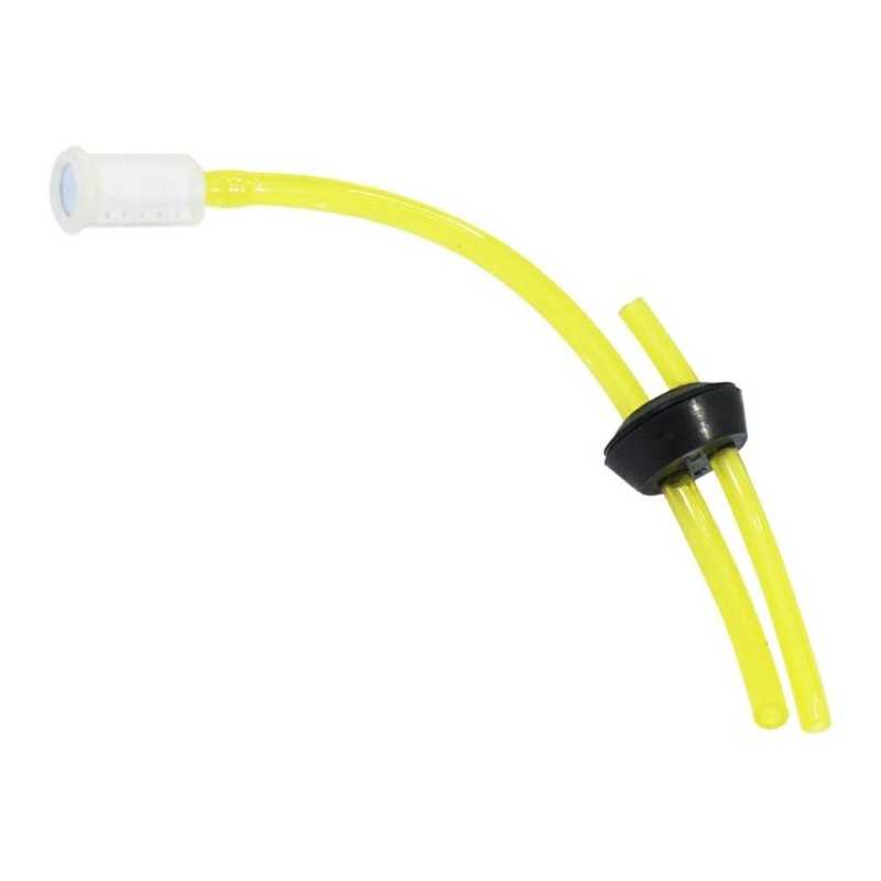 Assieme gommino passatubi pescante miscela decespugliatore KASEI 360263 AMA 26CC 33CC universale giallo