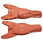 Pair of red half-shells for MAORI COMPATIBLE olive shakers - 049208
