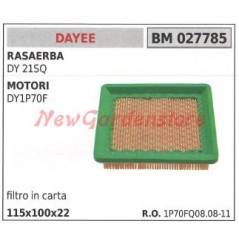 Filtro aria in carta DAYEE per rasaerba DY 21SQ e motori DY1P70F 027785 | NewgardenParts.com