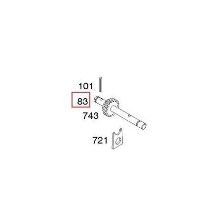 Asta albero motore trattorino tagliaerba ORIGINALE BRIGGS & STRATTON 691240 | NewgardenParts.com