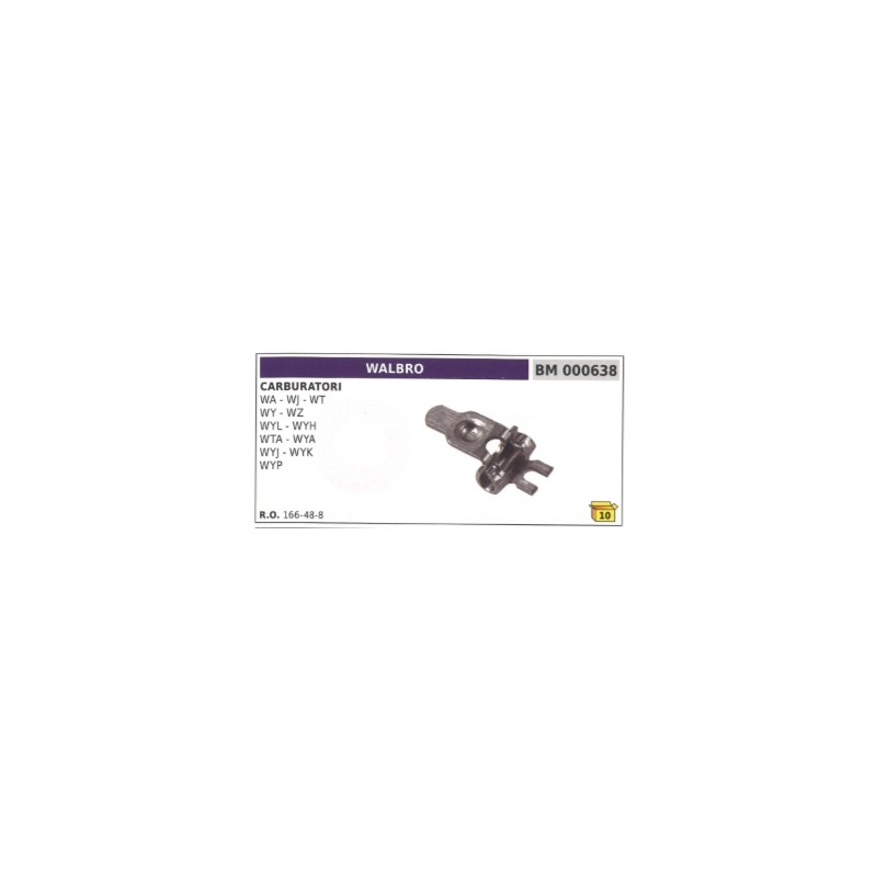 Diaphragm carburettor rocker arm WALBRO WA - WJ - WT - WY - WZ - WYL 166-48-8