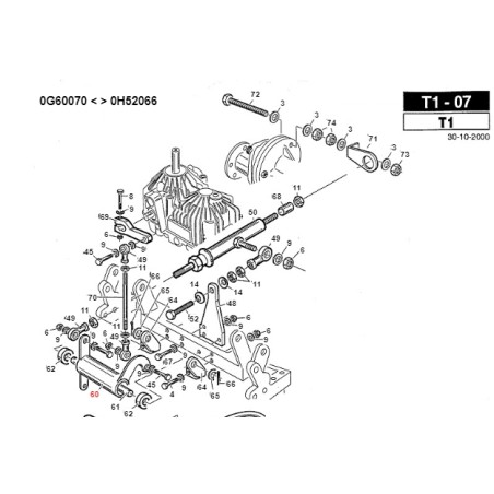 Bilanciere comando avanzamento TURBO1 ORIGINALE GIANNI FERRARI 01.50.00.7360 | NewgardenParts.com