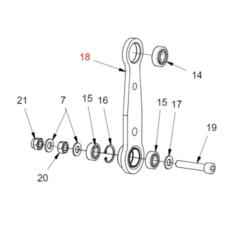 Bilanciere per freno TURBO6 ORIGINALE GIANNI FERRARI 01.50.01.0240 | NewgardenParts.com