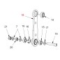 Brake link rod TURBO6 ORIGINAL GIANNI FERRARI 01.50.01.0240