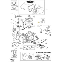 Collettore aspirazione trattorino modelli 1125M ORIGINALE STIGA 118550320/1 | NewgardenParts.com