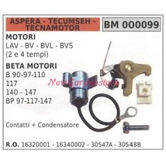 Contatto + condensatore ASPERA rasaerba tosaerba tagliaerba LAV BV BVL 000099 | NewgardenParts.com