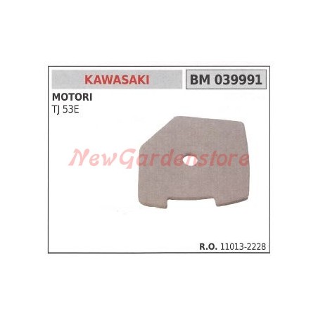 Filtro aria in feltro KAWASAKI tagliasiepi TJ 53E 039991 | NewgardenParts.com