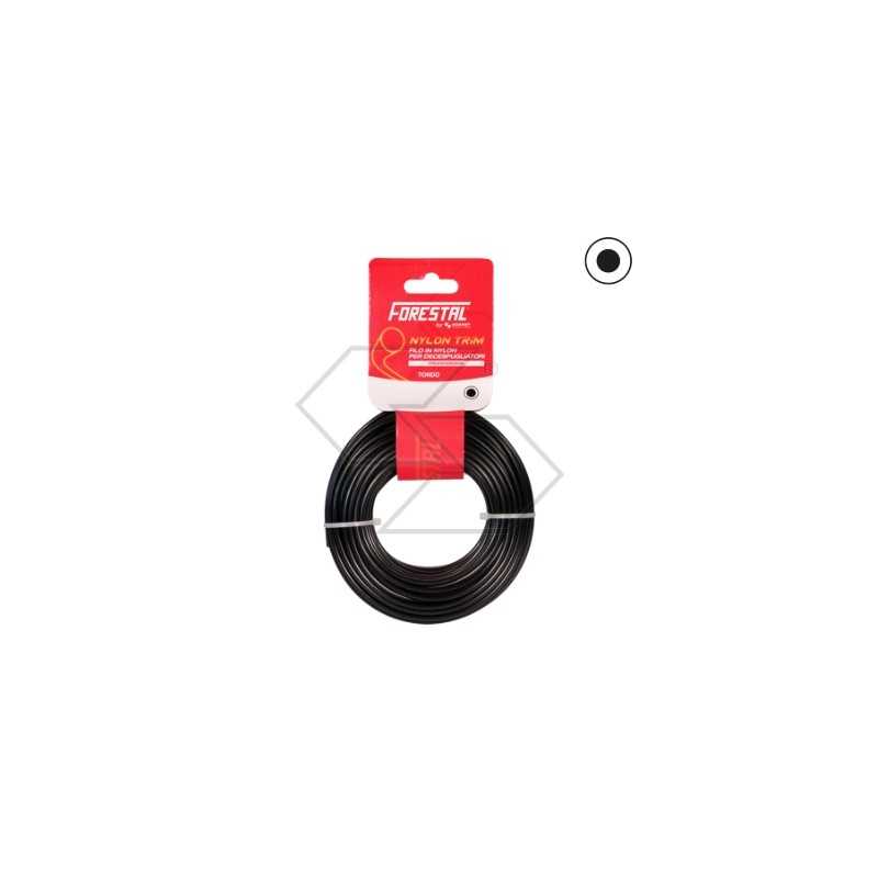 Blister FORESTAL brush cutter wire round section Ø  wire 2.7 mm length 15 m
