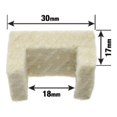 Feutre de joint spi pour taille-haie COMPATIBLE GREEN LINE - 023898 | NewgardenParts.com