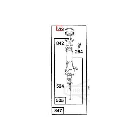 Original BRIGGS & STRATTON lawnmower engine oil dipstick 491794 | NewgardenParts.com