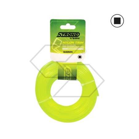 Blister STRONG fil pour débroussailleuse section carrée Ø 3.0 mm longueur 15 m | NewgardenParts.com