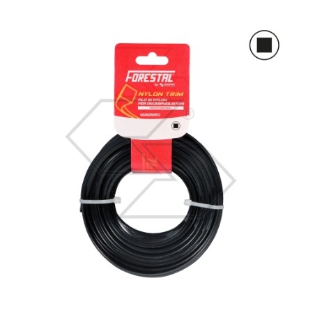 Blister filo per decespugliatore FORESTAL sezione quadra Ø 3.5 mm lunghezza 15m | NewgardenParts.com