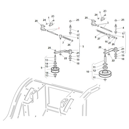 Asta leva tendicinghia TGTECH PG SR ORIGINALE GIANNI FERRARI BFB 94500730000 | NewgardenParts.com