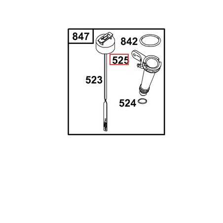 Original BRIGGS & STRATTON lawn tractor mower engine dipstick 694379 | NewgardenParts.com