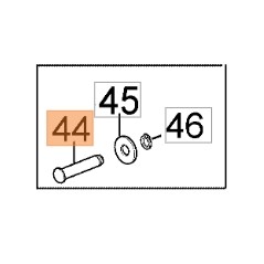 Perno tagliaerba modelli G44PB G48PB GH44PK ORIGINALE OLEOMAC 66060317BR | NewgardenParts.com