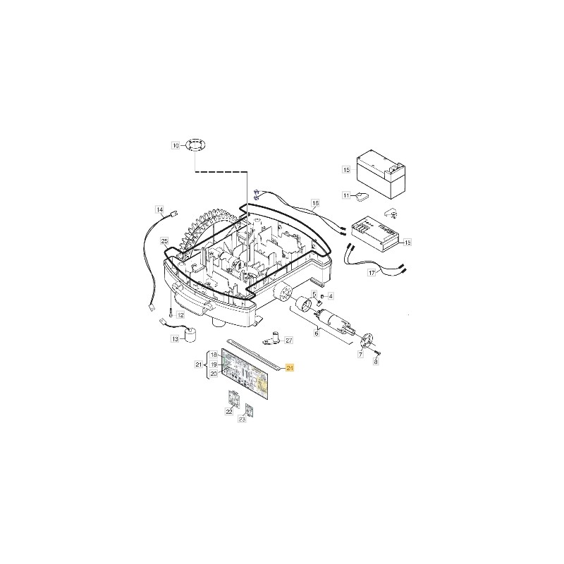 Card lock robot mower models AR21200 ORIGINAL STIGA 1126-1240-01