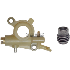 Pompa olio con vite senza fine per motosega COMPATIBILE - 13064