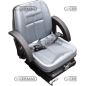 ASIENTO CON FUELLE DE MUELLE SC51 (para orugas) COMPATIBLE - 63544