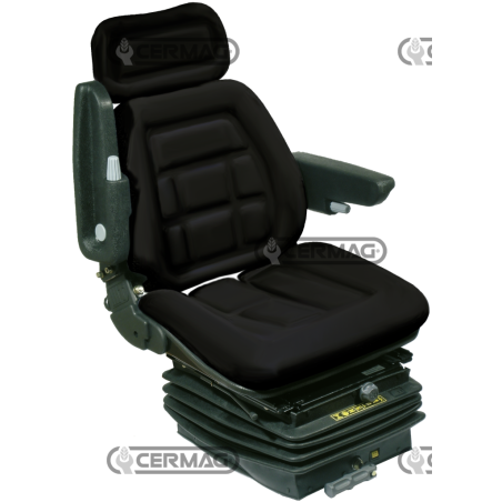 SIÈGE POUR TRACTEURS À CABINE ET SANS CABINE AVEC RESSORT PNEUMATIQUE SC90 (HOMOLOGUE) COMPATIBLE - 63596 | NewgardenParts.com