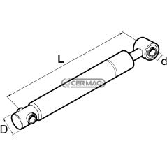 Amortiguador de muelle de asiento COMPATIBLE - 61854 | NewgardenParts.com