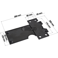 SEAT ADAPTATION PLATE FOR COMPATIBLE FIAT TRACTORS - 63476