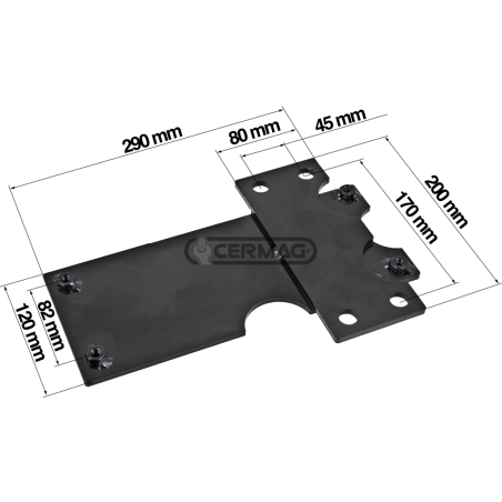 SEAT ADAPTATION PLATE FOR COMPATIBLE FIAT TRACTORS - 63476 | NewgardenParts.com
