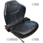 Culla sedile con rivestimento skay con cinture fisse guide PS40 63369 1083680