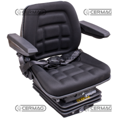Asiento SC85 con muelle mecánico con fuelle M200 y cinturones de fijación (homologado) COMPATIBLE - 64991