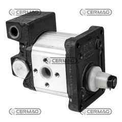 Pompa ad ingranaggi GRUPPO 2 con regolatore uscita olio a 2 vie Cilindrata 14 cm³ COMPATIBILE - 80971