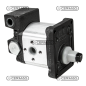 Zahnradpumpe GRUPPE 2 mit 2-Wege-Ölauslassregler Hubraum 14 cm³ KOMPATIBEL - 80971 Zahnradpumpe GRUPPE 2 mit 2-Wege-Ölauslassregler Hubraum 14 cm³ KOMPATIBEL - 80971
